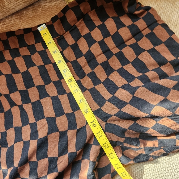 Old Navy Extra High Rise Playa Wide Leg Pants Brown And Black Size XL - Picture 5 of 6